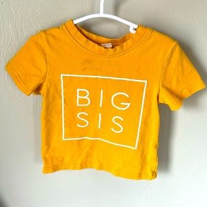 Big Sis shirt - Yellow